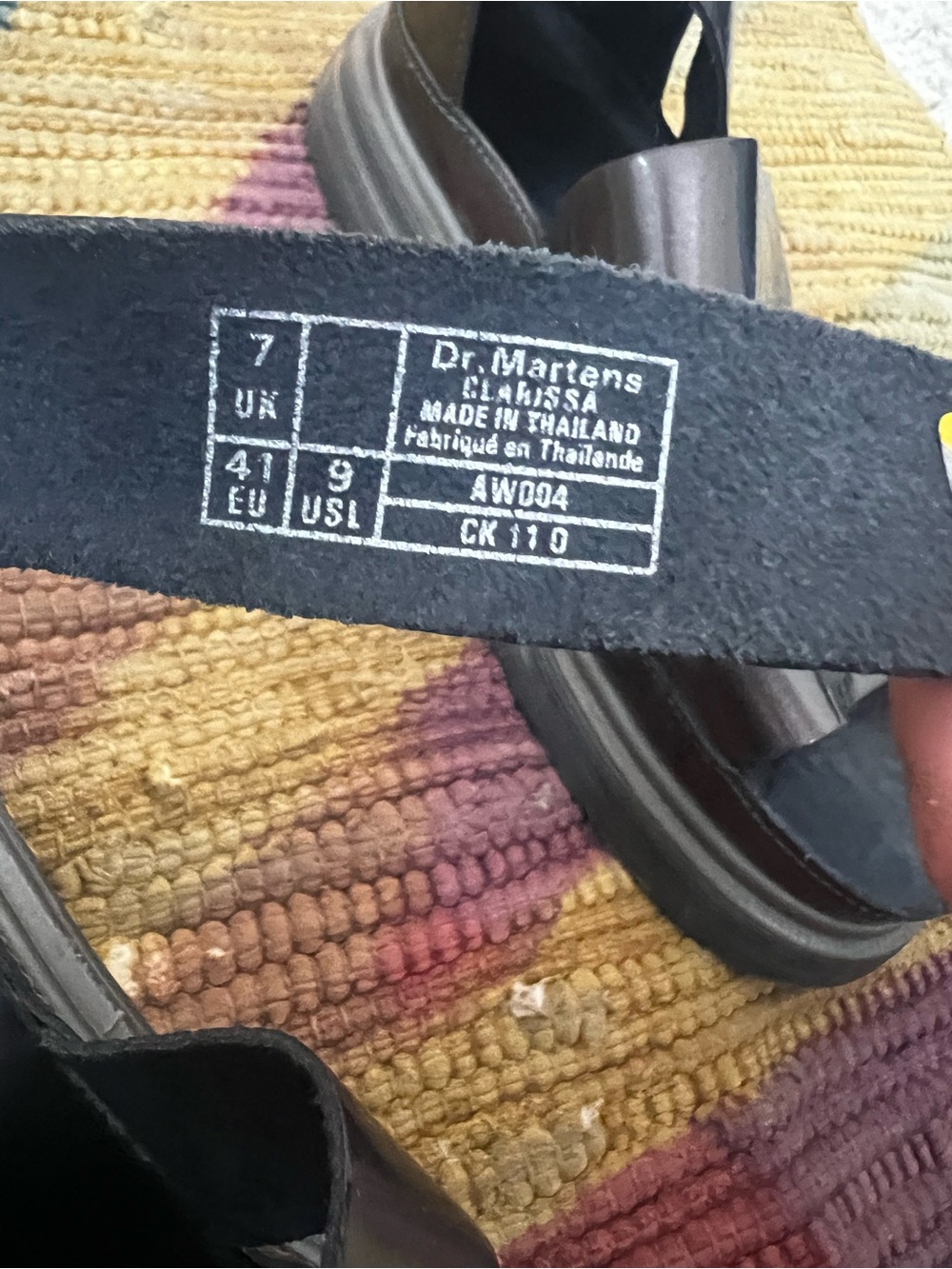 Dr. Marten Pewter Spectra Patent Clarissa Sandals - Picture 7 of 9
